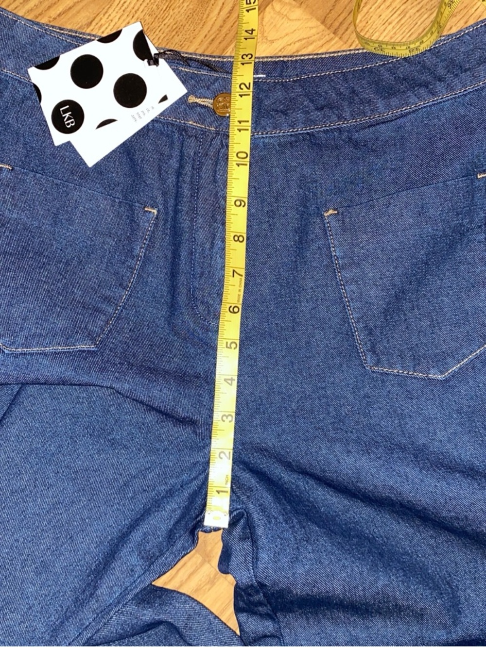 NWT LK Bennett Pip Dark wash wide leg jeans $170 - Picture 9 of 12